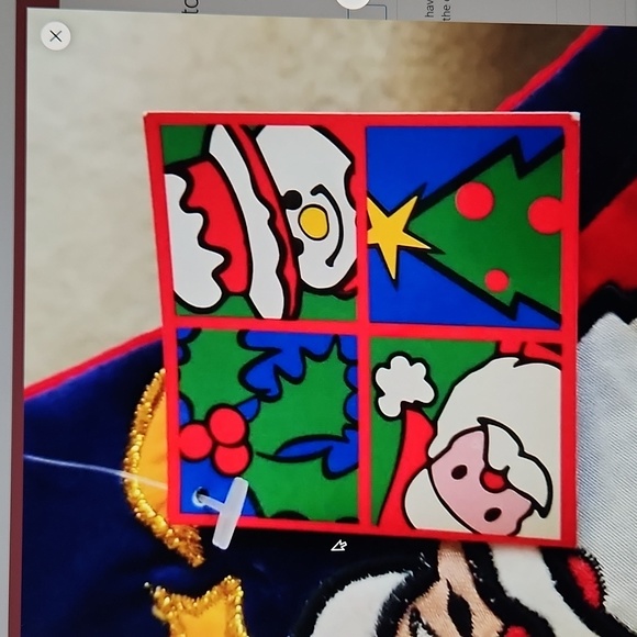 Santa chimney Christmas stocking - Picture 3 of 6